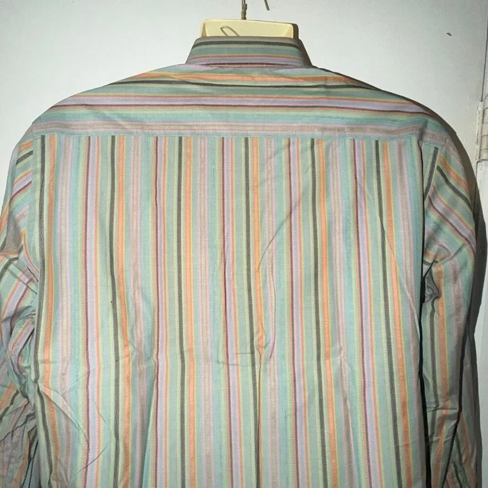 ROBERT GRAHAM Multicolor Striped Button Up Shirt-L
